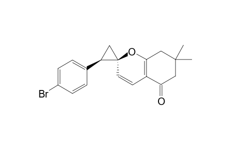 (1'S,2'R)-2'-(4-bromophenyl)-7,7-dimethyl-7,8-dihydrospiro[chromene-2,1'-cyclopropan]-5(6H)-one