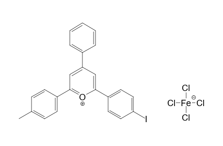 2-(p-IODOPHENYL)-4-PHENYL-6-p-TOLYLPYRYLIUM TETRACHLOROFERRATE(1-)
