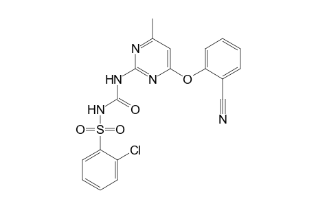 Benzenesulfonamide, 2-chloro-N-[[[4-(2-cyanophenoxy)-6-methyl-2-pyrimidinyl]amino]carbonyl]-