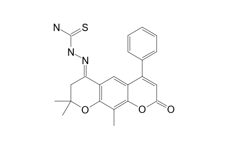 8,8,10-TRIMETHYL-4-PHENYL-7,8-DIHYDROPYRANO-[3,2-G]-CHROMENE-2,6-DIONE-6-THIOSEMICARBAZONE