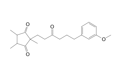 rac-2-(6-m-Methoxyphenyl-3-oxohexyl)-2,4,5-trimethylcyclopenta-1,3-dione