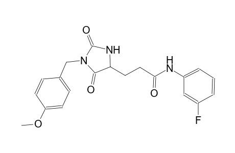4-imidazolidinepropanamide, N-(3-fluorophenyl)-1-[(4-methoxyphenyl)methyl]-2,5-dioxo-, (4S)-