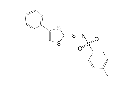 4-Phenyl-2-thioxo-1,3-dihydro-1,3-dithiole-S-imide-N-p-toluenesulfonamide