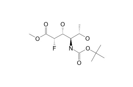 METHYL-(2S,3R,4R,5S)-4-[(TERT.-BUTOXYCARBONYL)-AMINO]-2-FLUORO-3,5-DIHYDROXYHEXANOATE