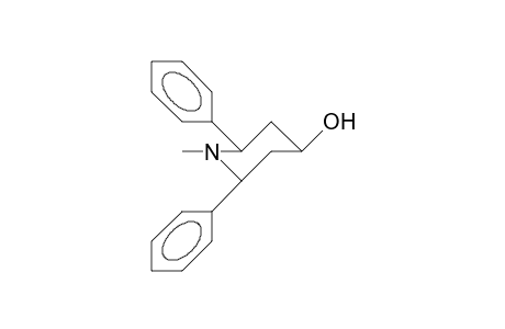 cis-1-Aza-1-methyl-2,6-diphenyl-4-cyclohexanol