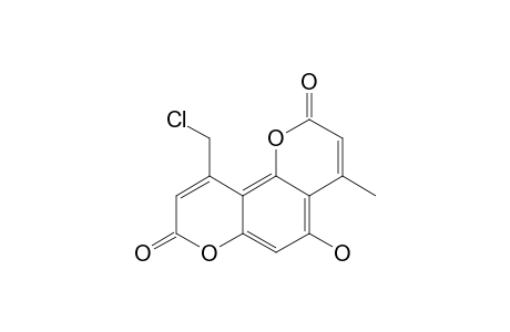 10-CHLOROMETHYL-5-HYDROXY-4-METHYL-8H-8-OXOPYRANO-[2,3-H]-COUMARIN