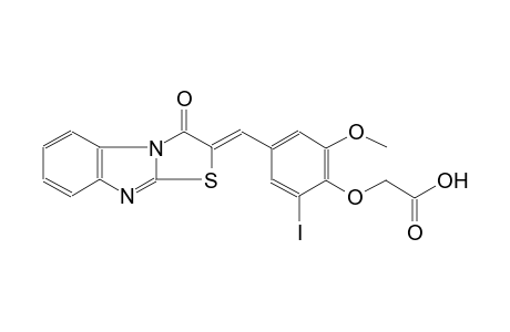 acetic acid, [2-iodo-6-methoxy-4-[(Z)-(3-oxothiazolo[3,2-a]benzimidazol-2(3H)-ylidene)methyl]phenoxy]-