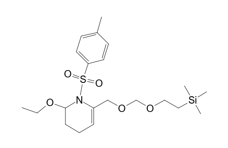6-Ethoxy-1-p-toluenesulfonyl-2-(((.beta.(trimethylsilyl)ethoxy)methoxy)methyl)-1,4,5,6-tetrahydrtopyridine