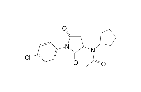 N-[1-(4-Chloro-phenyl)-2,5-dioxo-pyrrolidin-3-yl]-N-cyclopentyl-acetamide