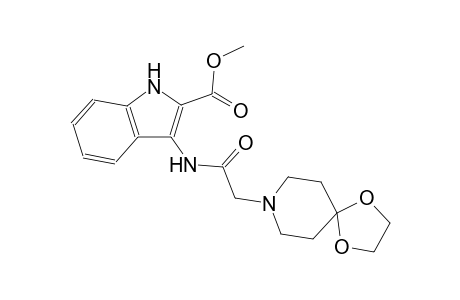 methyl 3-[(1,4-dioxa-8-azaspiro[4.5]dec-8-ylacetyl)amino]-1H-indole-2-carboxylate