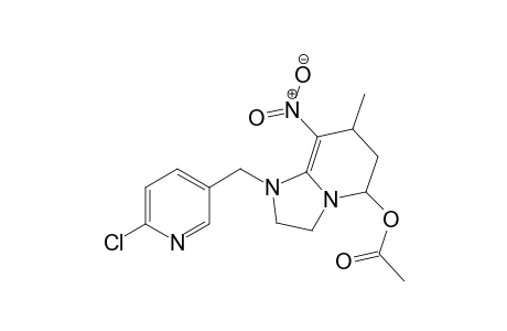 1-((6-chloropyridin-3-yl)methyl)-7-methyl-8-nitro-1,2,3,5,6,7-hexahydroimidazo[1,2-a]pyridine-5-yl acetate