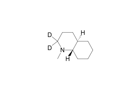 Quinoline-2-D, decahydro-2-D-1-methyl-, trans-