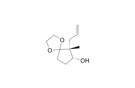 1,4-Dioxaspiro[4.4]nonan-7-ol, 6-methyl-6-(2-propenyl)-, cis-