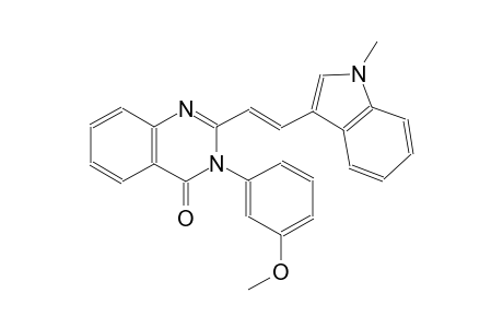 4(3H)-quinazolinone, 3-(3-methoxyphenyl)-2-[(E)-2-(1-methyl-1H-indol-3-yl)ethenyl]-