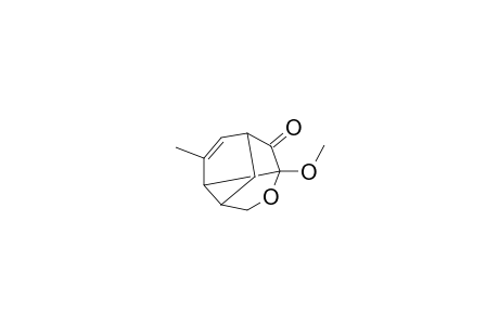 3-Methoxy-8-methyl-4-oxatricyclo[4.3.1.0(3,7)]dec-8-en-2-one