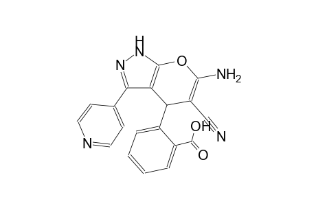 benzoic acid, 2-[6-amino-5-cyano-1,4-dihydro-3-(4-pyridinyl)pyrano[2,3-c]pyrazol-4-yl]-