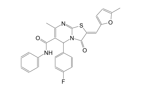 (2Z)-5-(4-fluorophenyl)-7-methyl-2-[(5-methyl-2-furyl)methylene]-3-oxo-N-phenyl-2,3-dihydro-5H-[1,3]thiazolo[3,2-a]pyrimidine-6-carboxamide
