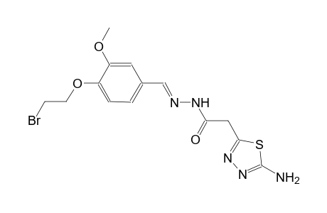 2-(5-amino-1,3,4-thiadiazol-2-yl)-N'-{(E)-[4-(2-bromoethoxy)-3-methoxyphenyl]methylidene}acetohydrazide