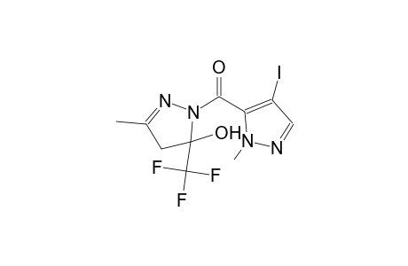 1-[(4-iodo-1-methyl-1H-pyrazol-5-yl)carbonyl]-3-methyl-5-(trifluoromethyl)-4,5-dihydro-1H-pyrazol-5-ol