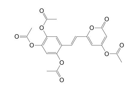 2H-Pyran-2-one, 4-(acetyloxy)-6-[2-[2,4,5-tris(acetyloxy)phenyl]ethenyl]-, (E)-