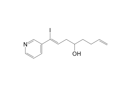 1-Iodo-1-(pyridin-3'-yl)octa-1,7-dien-4-ol