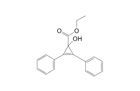 2-Cyclopropene-1-carboxylic acid, 1-hydroxy-2,3-diphenyl-, ethyl ester