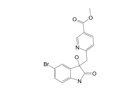 ALPHA-(2-OXO-3-HYDROXY-(5-BROMO)-INDOLINYL-[3])-2-METHYL-(5-CARBOMETHOXY)-PYRIDINE