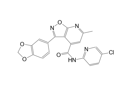 3-(1,3-benzodioxol-5-yl)-N-(5-chloro-2-pyridinyl)-6-methylisoxazolo[5,4-b]pyridine-4-carboxamide
