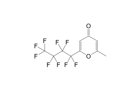 2-Methyl-6-(nonafluorobutyl)-4H-pyran-4-one