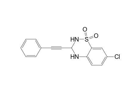 2H-1,2,4-Benzothiadiazine, 7-chloro-3,4-dihydro-3-(phenylethynyl)-, 1,1-dioxide