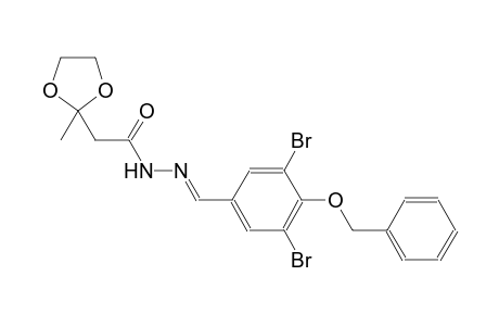 N'-{(E)-[4-(benzyloxy)-3,5-dibromophenyl]methylidene}-2-(2-methyl-1,3-dioxolan-2-yl)acetohydrazide