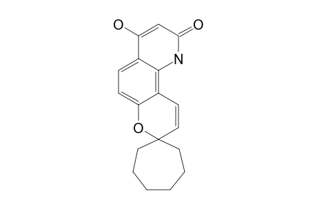 4'-HYDROXYSPIRO-[CYCLOHEPTANE-1,8'-8'H-PYRANO-[2,3-H]-QUINOLIN-2'(1'H)-ONE]