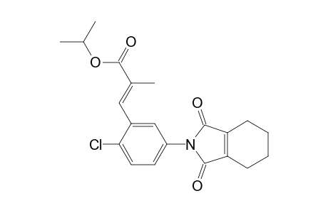 2-Propenoic acid, 3-[2-chloro-5-(1,3,4,5,6,7-hexahydro-1,3-dioxo-2H-isoindol-2-yl)phenyl]-2-methyl-, 1-methylethyl ester