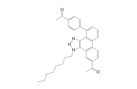 10-Phenylcarbonyl-4-(4'-methylcarbonylphenyl)-1-n-octyl-1H-phenanthro [9,10-d]-1,2,3-triazole