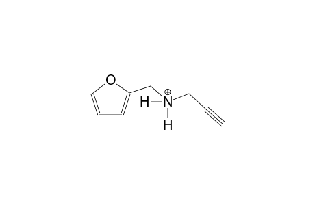 N-(2-furylmethyl)-2-propyn-1-aminium