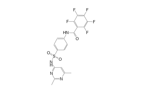 N-(4-{[(2,6-dimethyl-4-pyrimidinyl)amino]sulfonyl}phenyl)-2,3,4,5,6-pentafluorobenzamide