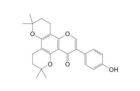 4'-Hydroxyl-[6",6"-dimethyldihydropyrano[2",3":5",6")]-[6"',6"'-dimethyldihydropyrano(2'',3'':7"',8'')]isoflavone
