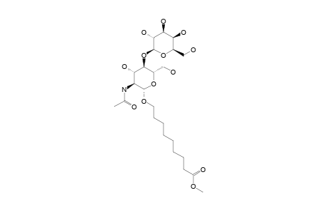 8-METHOXYCARBONYLOCTYL-2-N-ACETAMIDO-2-DEOXY-4-O-(BETA-D-GALACTOPYRANOSYL)-BETA-D-GLUCOPYRANOSIDE