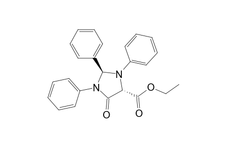 4-Imidazolidinecarboxylic acid, 5-oxo-1,2,3-triphenyl-, ethyl ester, trans-