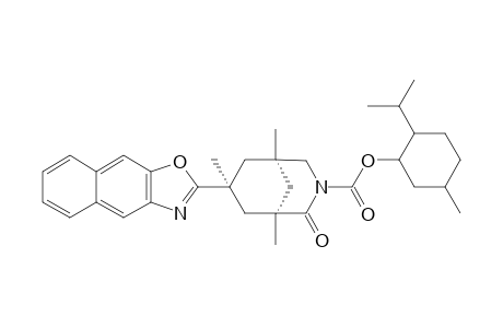 (1R,5R.7S)-1,5,7-Trimethyl-2-oxo-7-(1'-oxa-3'-azacyclopenta[b]naphthalene-2'-yl)-3-azabicyclo[3.3.1]nonan-3-carboxylic acid (-)-menthyl ester