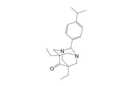 5,7-diethyl-2-(4-isopropylphenyl)-1,3-diazatricyclo[3.3.1.1~3,7~]decan-6-one