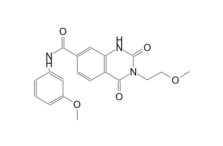 3-(2-methoxyethyl)-N-(3-methoxyphenyl)-2,4-dioxo-1,2,3,4-tetrahydro-7-quinazolinecarboxamide