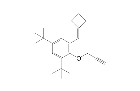 1,5-ditert-butyl-3-(cyclobutylidenemethyl)-2-prop-2-ynoxy-benzene