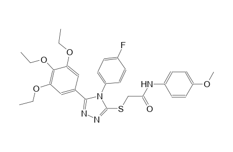 2-{[4-(4-fluorophenyl)-5-(3,4,5-triethoxyphenyl)-4H-1,2,4-triazol-3-yl]sulfanyl}-N-(4-methoxyphenyl)acetamide