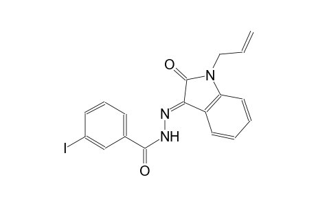 N'-[(3E)-1-allyl-2-oxo-1,2-dihydro-3H-indol-3-ylidene]-3-iodobenzohydrazide