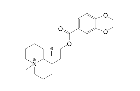 1-[2-(3,4-dimethoxy-benzoyloxy)-ethyl]-5-methyl-octahydro-quinolizinium iodide