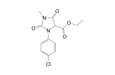 3-(p-chlorophenyl)-2,5-dioxo-1-methyl-4-imidazolidinecarboxylic acid, ethyl ester