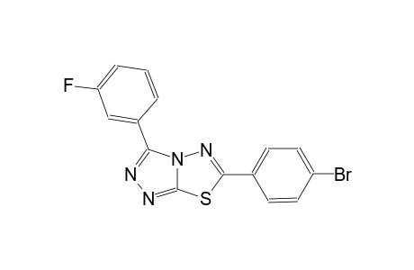 [1,2,4]triazolo[3,4-b][1,3,4]thiadiazole, 6-(4-bromophenyl)-3-(3-fluorophenyl)-