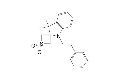 3,3-DIMETHYL-1-PHENETHYLSPIRO[INDOLINE-2,3'-THIETANE], 1',1'-DIOXIDE
