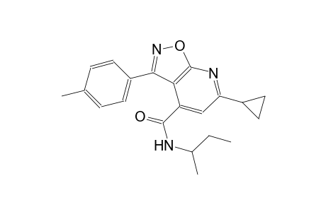 isoxazolo[5,4-b]pyridine-4-carboxamide, 6-cyclopropyl-3-(4-methylphenyl)-N-(1-methylpropyl)-